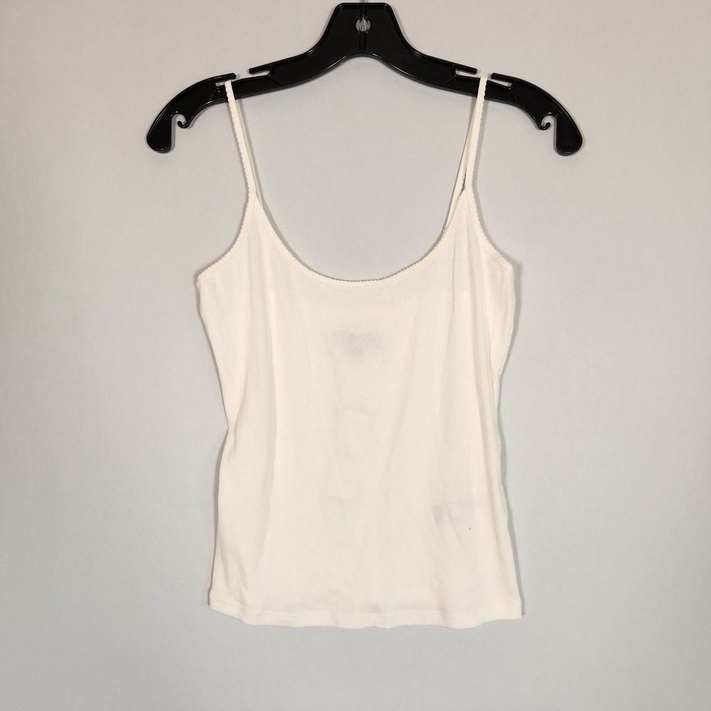 NWT J Crew Cream Fine Rib Cami Medium